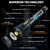 Rechargeable Flashlights High 5500.000Lumens,Super Bright LED Flashlight,Tactical Powerful Waterproof Handheld Flashlights with Zoomable 6Modes,USB Output&24H Long Life Battery for Emergency Camping