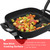 Caynel 12 x 12 Inch Nonstick Ceramic Electric Skillet with Glass Lid, Aluminum Body, 1400-Watts, Adjustable Temperature Controller Goes Up to 460 Degrees for Fry, Bake, Steam or Simmer, Easy to Clean