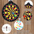 HELLO PAPAYA 16in Large Size 2in1 Double-Sided Magnetic Dart Board,with 12 Magnetic Darts+12Sticky Balls,Safe Dart Game Set for 3-12 Year Old Kids and Adults,Fun Family Game Friends Gifts