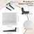 Pangda 10 Pcs Door Corner Seal, Self Adhesive Frame Door Corner Seals Raised Behind Weatherstripping for Noise Isolation and Weather Protection (Classic,White)