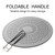 13” Silicone Splatter Screen Pan Cover with Folding Handle, Heat Insulation Cooling Mat, Strainer, Drain Board, Oil Splash Guard for Frying Pan