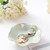 2PCS Lotus Leaf Shape Ring Holder Dish, Small Key Bowl, Ceramic Trinket Tray Jewelry Dish Organizing Necklace Earrings for Mom Friend Sister, All Jewelries Are NOT Included.Pink+Light Green.…