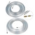 WFLNHB 25 Ft. 1/4 and 3/16 Zinc-Coated Brake Line Tubing Kit with 16 & 16 Fittings