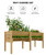 Hipicute 2 Tiers Wooden Raised Planter Box,72x23x30-Inch,Mobile Elevated Wood Planter, Depth 13.7 in,Storage Shelf, Protective Liner - Planter Raised Beds-Natural
