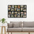 J.M.Deco Collage Picture Frames for Wall 24 Slots, Large Photo Frame Gallery Puzzle Collage Wall Hanging for 4x6 Photo, Reunion Friends Family Memory - Black