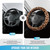 Road Comforts Leopard Plush Steering Wheel Cover for Winter, Made with Flurry Microfiber, Universal Fit 14 1/2 to 15 inches, Soft Fuzzy Warm for Winter (Brown)