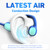 Mehomeli Kids Headphones, Bluetooth 5.2 Air Conduction Open Ear Headphones, 85dB Volume Limiting, Stereo Sound with Mic, IPX5 Waterproof, 20H Playtime, Perfect for School and Outdoor Activities-Blue