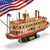 CubicFun 3D Puzzle Mississippi Steamboat Model Kit Gift for Kids and Adults, 142 Pieces