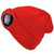 Belsen Unisex Goggle Knitted Beanie Hat Windproof Warm Winter Skull Cap (Red)