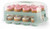 MosJos EXTRA TALL DOME 24 Cupcake Carrier, Green Cupcake Holder Carries 24 Cupcake Storage Container, Muffin Traveler Two Tier Stand Reusable Cupcake Box
