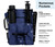 JJRING Heavy Duty Plein Air Artist Backpack with Handheld Strap, Art Supply Tote Bag for Carrying 18x24 Artwork, Drawing Boards (Blue)