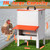 Automatic Chicken Feeders 30lb Metal Poultry Feeder no Waste Large Hanging Chicken Feeders Trough with Lid for Chickens Coop Quail Ducks Outside Galvanized Waterproof Chicken Feeder (30LB)