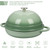 VORRINGARD Cast Iron Enameled Dutch Oven Pot with Lid for Bread Baking, Bread Oven, 6 Quart, Green
