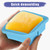 Kinggrand Kitchen 2 Cup Silicone Freezer Trays with Lid 4 Pack Silicone Freezer Molds soup freezer containers Make 4 Perfect Soups, Broths, Stews, Sauces, Curries