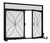 Fire Beauty Fireplace Screen with Magnetic Doors,Large Metal Fire Place Screen for Home,Spark Guard,Metal Furnace Fireguards,Baby Safe Spark Guard Protector,Black