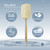 Bleu Bath (2 Pack) Exfoliating Loofah Back Brush Dry Body Brush in 100% Natural and Organic Luffa with Long Wooden Handle Fixed, Scrubber Brush for Men and Women or Even Sensitive Skin