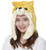 SAZAC Shiba Inu Dog Fluffy Beanie Cap Soft Warm Winter Head wear Yellow
