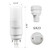 Silverlite [Plug&Play] 7w(18w CFL Equivalent) LED Stick PL Bulb GX23-2 Pin Base, 700LM, Warm White(3000k), Driven by 120-277V and CFL Ballast, UL Classified, 2 Pack