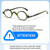 Calabria R314/R501S Vintage Metal Reading Glasses +6.00 Black/Olive/Red 3 Pack Men Women Designer Professor Round Readers