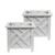 Trenton Gifts Chippendale White Planter Box Set of 2 - Elegant Outdoor Plant Pot for Patio, Porch Decor, and Garden Display Trenton Gifts Chippendale White Planter Box Set of 2 - Elegant Outdoor Plant Pot for Patio, Porch Decor, and Garden Display