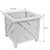 Trenton Gifts Chippendale White Planter Box Set of 2 - Elegant Outdoor Plant Pot for Patio, Porch Decor, and Garden Display Trenton Gifts Chippendale White Planter Box Set of 2 - Elegant Outdoor Plant Pot for Patio, Porch Decor, and Garden Display