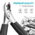 RONAVO Podiatrist Toenail Clippers for Thick Nails & Ingrown Nails,Professional Toenail Cutters Heavy Duty Stainless Steel Pedicure Tool with Wide Jaw&Easy-Grip Handle,Ideal for Seniors,Diabetics,Men