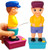 ArtCreativity Set of 2 Squirt Wee Boy Gag Gift, 7.5 inch Water Squirters Toys - Leak-Free Water Base - Classic Funny Novelty Gift for Men, Women, Kids, Hibachi Accessories, Funny Party Favors