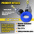 Block and Tackle 4400 LB Breaking Strength Heavy Duty Pulley, 65 Ft Rope Pulley, 7:1 Lifting Power Pulley System, Pulley Hoist for Animal Husbandry, Warehouses, Constructions(Blue) Block and Tackle 4400 LB Breaking Strength Heavy Duty Pulley, 65 Ft Rope Pulley, 7:1 Lifting Power Pulley System, Pulley Hoist for Animal Husbandry, Warehouses, Constructions(Blue)