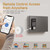16 Key Lock Box Wall Mount, Smart Key Cabinet, use One Time Password,Fixed Code, Bluetooth, Wi-Fi Remote, Key Unlock, Security Lockbox Organizer for Valets, Hotel, Car, Office Key Management & Storage