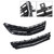 Front Upper and Lower Grille Set Chrome Black 2Pcs Replacement for Impala 2014 2015 2016 2017 2018 2019 2020