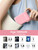 miisso 10000mAh Compatible with iPhone 15/16/17 and Android, Slim Portable Charger with Built in Cable, Power Bank Travel Charger External Battery Pack for Phone, 3 Output USB Type C Cord, Pink