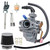 JDLLONG NC50 Carburetor for Honda NC50 Express 1977 1978 1979 1980 1981 38mm ED-1CB71 Carb with Air Filter & Fuel Tank Cock Switch Petcock