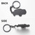 SINLAKUA Car Keychain for Dodge Ram 2023 2022 1500 TRX Key Chain Fob Cover Cool Mods Accessories 2"x1.3" Black