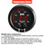 ZHSYMX Universal 52mm Water Temperature Gauge 0-300F(-17~187C) Electronic Red Digital LED DC12V for Car Automotive with Joint Pipe Radiator Sensor Adaptor Black 38MM