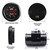 ZHSYMX Universal 52mm Water Temperature Gauge 0-300F(-17~187C) Electronic Red Digital LED DC12V for Car Automotive with Joint Pipe Radiator Sensor Adaptor Black 38MM