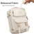 Travel Laptop Backpack, Business Work Backpacks Large College Bookbag for Women Men Water Resistant Daypack Airline Approved Gym Bag Fits 17 Inch Notebook & Laptops - Beige