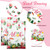 PerKoop 100 Pcs Hawaiian Gift Bags Plastic Aloha Goodie Bags Luau Party Favor Pouches with Handles for Summer Tropical Birthday Holiday Party Supplies