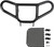 HECASA Front Bumper Brush Guard Compatible with 1999-2014 Honda TRX 450R ER 400EX 400X Aluminum