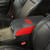 YOFAMO for Dodge Charger 2011-2023 Chrysler 300 2015-2022 Car Armrest Cover Center Console Pad Covers Scratch Resistance Box Cover Leather Protector Pad Decoration Accessories (Carbon Fiber+Red)
