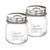 Bormioli Rocco Quattro Stagioni Spice Jar Set - 8.5 Oz, Durable Glass Mason Jars with Multi-Function Rotatable Lids, Stainless Steel Tops for Salt & Pepper - Made in Italy, Glass Spice Jars