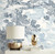 Surface Style - Peel and Stick Wallpaper, Scenic Wallpaper for Bedroom, Powder Room, Kitchen, Self Adhesive, Vinyl, 30.75 Sq Ft Coverage (Serene Scenes Collection, Sapphire)