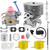 CARBBIA 35mm Cylinder 545008082 Carburetor Repair Kit with Air Filter, Fuel Filter, Fuel Line Spark Plug for Husqvarna 128C 128CD 128LD Trimmer