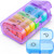 FEATY Weekly Pill Organizer 2 Times a Day with Same-Side Large Opening for Easy Filling & Retrieving, Color Tracking 7 Day AM PM Pill Box with Large BPA Free Pill Case for Vitamins, Fish Oils (Purple)