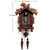 Rylai Cuckoo Clock Vintage Large Wooden Wall Clock Handcrafted 13x9.5 Inch Brown