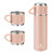 Stainless Steel Thermo 500ml/16.9oz Vacuum Insulated Bottle with Cup for Coffee Hot drink and Cold drink water flask.(Pink,Set)