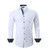 Alex Vando Mens Dress Shirts Regular Fit Long Sleeve Stretch Business Dress Shirts for Men,White,Large