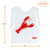Gmark 25 Pack Disposable Plastic Lobster Bibs Crawfish Crab Feasts - Keep Clothing Clean - Great for restaurants, lobster, seafood or crawfish party GM1066