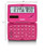 Casio SL-C100C-RD-N Colorful Calculator, Vivid Pink, 10 Digit Folding Notebook Type