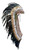 KARMABCN Z28 : Extra Large Yellow Feather Headdress (43 Inch Long)
