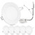 Facon 3 Inch LED RV Puck Light, 6Packs Full Aluminum Recessed Light Down Light, Slim Panel Light with Flat Trim, 12V DC Interior Light Facon 3 Inch LED RV Puck Light, 6Packs Full Aluminum Recessed Light Down Light, Slim Panel Light with Flat Trim, 12V DC Interior Light